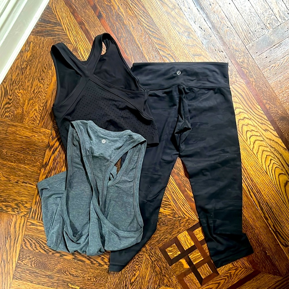 Yoga 3 pack - pants, tank and crop tank